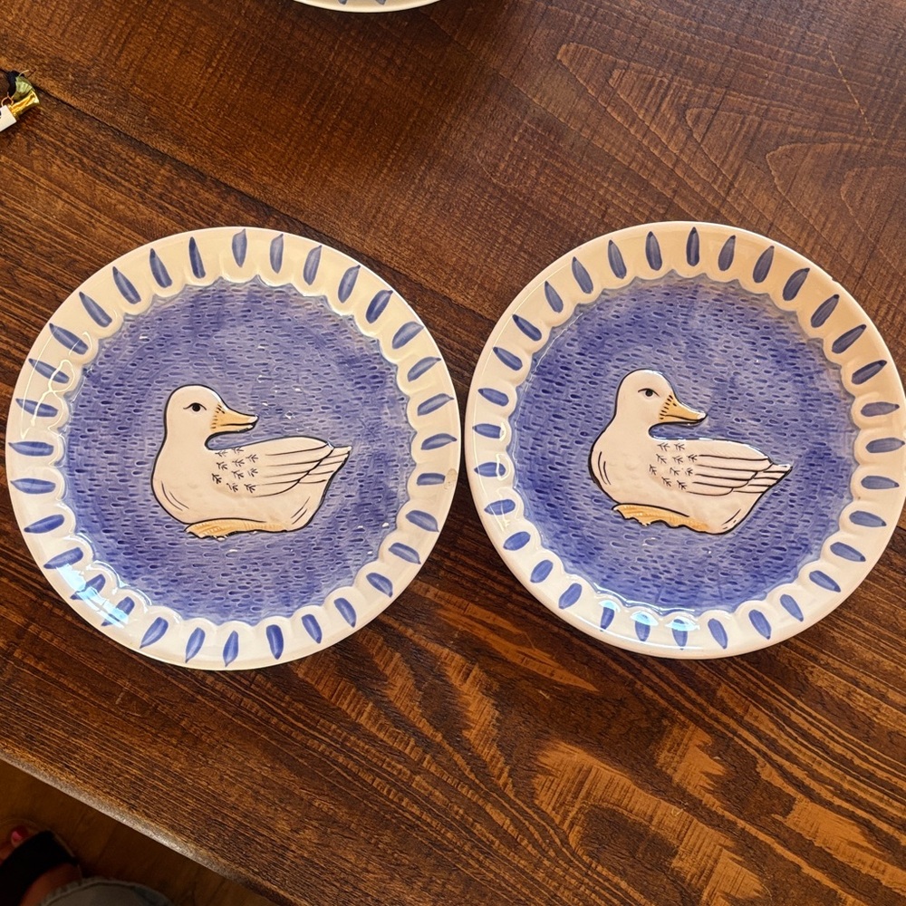 vintage "Duck" ceramic salad plate made by Sigma The Tastesetter Set of 2